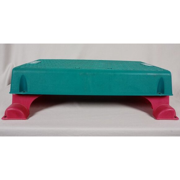 Step II Aerobic & Abdominal Workout Bench Stepper Adjustable Teal Pink Exercise - Picture 2 of 12